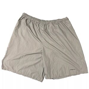 PATAGONIA Shorts Men's Size XL Gray Lightweight Polyester Logo‎ Shorts
